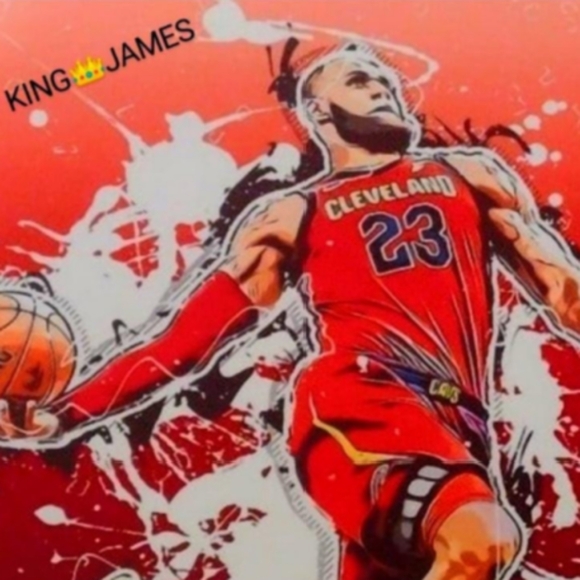 NEW! LEBRON JAMES SELF-CREATED 8.5x11 ULTRA PREMIUM GLOSSY BASKETBALL ART POSTER - Picture 3 of 4